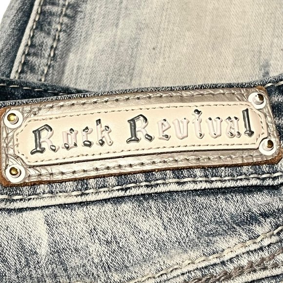 Rock Revival 25 Rima Ankle Length Skinny Distressed Jeans - Picture 13 of 13